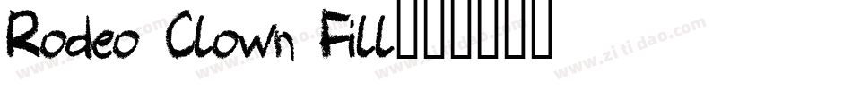 Rodeo Clown Fill字体转换